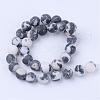 Natural Zebra Jasper Beads Strands G-Q462-8mm-01-2