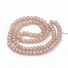 Electroplate Glass Beads Strands EGLA-S141-8mm-03G-2