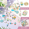 44Pcs 22 Styles Rack Plating Alloy Pendants FIND-TA0010-77-5