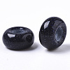 Synthetic Blue Goldstone European Beads G-S359-072B-2