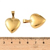 316 Stainless Steel Locket Pendants STAS-K321-12A-G-3