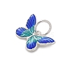 925 Sterling Silver Enamel Butterfly Charms STER-D300-28P-06-2