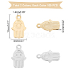 DICOSMETIC 200pcs 2 Colors 201 Stainless Steel Charms STAS-DC0005-60-5