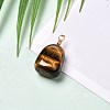 Natural Mixed Gemstone Pendants PALLOY-JF00888-3