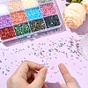 180G 12 Colors Glass Bugle Beads SEED-YW0002-79-5