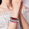 20Pcs 20 Colors Handmade Polymer Clay Heishi Surfer Stretch Bracelets Set with Synthetic Hematite BJEW-SW00044-3