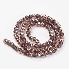 Electroplate Transparent Glass Beads Strands EGLA-A034-T2mm-N09-2