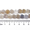 Natural Grey Agate Beads Strands G-K359-C11-01-5