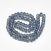 Electroplate Glass Beads Strands EGLA-S148-10mm-01-2