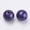 Spray Painted Acrylic Beads MACR-Q154-14mm-007-3