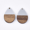 Resin & Walnut Wood Pendants RESI-T035-08A-2