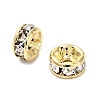 316 Surgical Stainless Steel Rhinestone Spacer Beads STAS-L285-001G-02-1-2