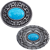 Gorgecraft 2Pcs 2 Style Alloy Buckles FIND-GF0006-25-1