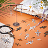 60Pcs 12 Styles Tibetan Style Zinc Alloy Pendants FIND-PH0024-83-4