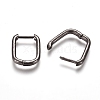 Brass Huggie Hoop Earrings EJEW-L234-61-B-1