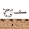 Brass Micro Pave Clear Cubic Zirconia Toggle Clasps KK-N254-67P-4