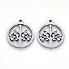 Non-Tarnish 304 Stainless Steel Pendants STAS-N092-05-2