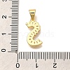 Rack Plating Brass Micro Pave Cubic Zirconia Pendants KK-L226-100G-S-3