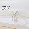 Fashionable Irregular Design Brass Cuff Ring SD5777-2-1