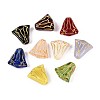 Flower Glass Beads GLAA-T025-35M-1