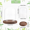 SUNNYCLUE 1Pc Glass Dome Cover AJEW-SC0002-60A-04-2