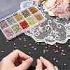 50G 10 Colors Transparent Acrylic Beads FIND-CJ0002-86-4