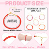 10Pcs 5 Colors 4.5MM Round Nylon Milan Cord Bracelet Making BJEW-TA0001-24D-4