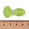 Handmade Ribbed Lampwork Beads LAMP-N042-01D-3