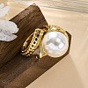 Brass Finger Rings for Women RJEW-Q009-01G-4