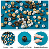   90Pcs 9 Style Brass Hollow Beads KK-PH0004-23-3