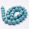 Natural White Jade Imitation Amazonite Beads Strands G-F364-16-10mm-2