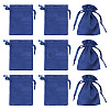 10Pcs Brocade Good Luck Fortune Drawstring Gift Blessing Bags PAAG-TADJ0001-01C-1
