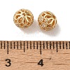 Rack Plating Brass Pave Cubic Zirconia Beads KK-M285-32B-KCG-3