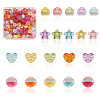  Jewelry 200Pcs 4 Style 1-Hole Transparent Acrylic Buttons TACR-PJ0001-04-10