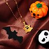 Halloween Stainless Steel Enamel Pendant Necklaces PA5568-2