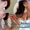 200Pcs 4 Styles Natural Capiz Shell Pendants SSHEL-ME0001-07-4