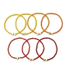 7Pcs Glass Seed Beads Stretch Bracelets for Women BJEW-MZ00279-5