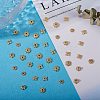 100Pcs 5 Styles Multi-Petal Alloy Bead Caps PALLOY-SZ0001-32-7