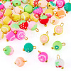 50Pcs Fruits Theme Handmade Polymer Clay Pendants CLAY-TA0007-08-3