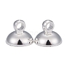 Rack Plating Brass Bead Cap Pendant Bails KK-O139-09B-S-2