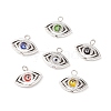 Handmade Evil Eye Lampwork Pendants PALLOY-JF01782-1