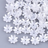 Opaque Resin Imitation Pearl Bead Caps X-RESI-T040-016-1
