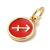 Real 18K Gold Plated Brass Enamel Charms KK-L216-001G-C03-2