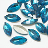 Pointed Back Glass Rhinestone Cabochons RGLA-T083-9x18mm-14-1