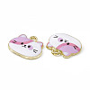 Painted Alloy Pendants PALLOY-P288-02G-04-2