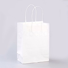 Pure Color Kraft Paper Bags AJEW-G020-A-03
