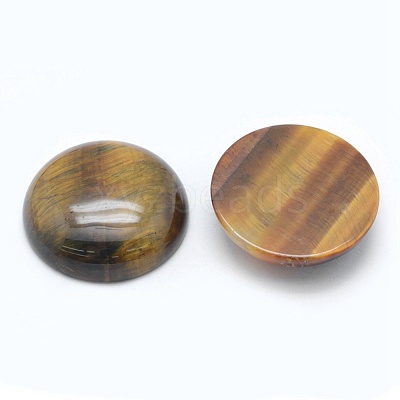 Natural Tiger Eye Cabochons G-E492-F-01-1