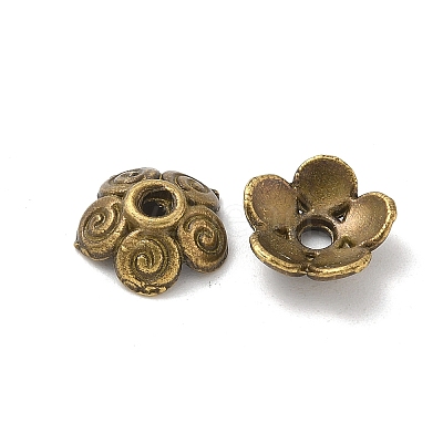 Tibetan Style Bead Caps TIBE-P003-68AB-1