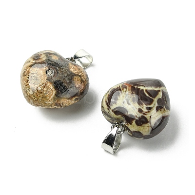 Natural Crazy Agate Pendants G-F820-10A-01-1