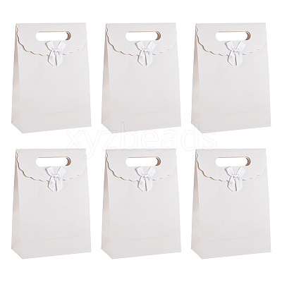 Rectangle Paper Gift Bags CARB-WH0017-14B-04-1